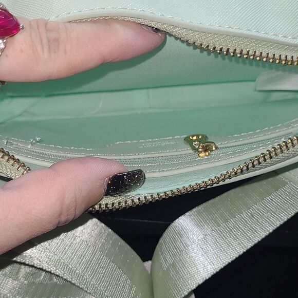 NWT Valentino Orlandi Mint Green Double Zip Camera Bag - Picture 14 of 16